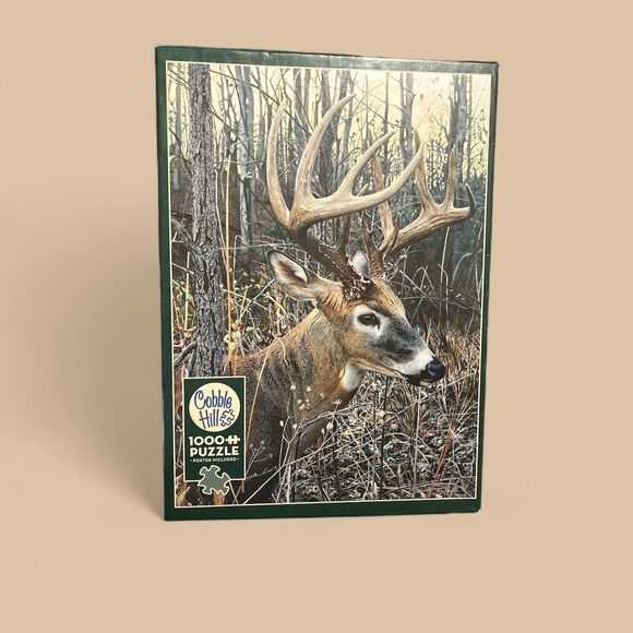 Cobble Hill puzzle 1000 piece hunting deer wildlife puzzle - Picture 1 of 1